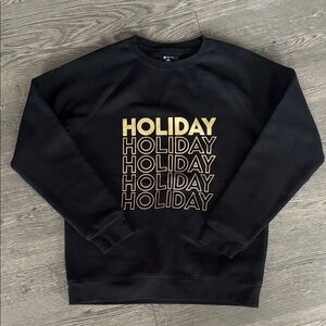 BRUNETTE THE LABEL Holiday Sweatshirt *black & gold*